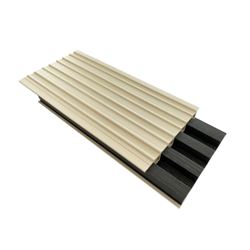 High Quality Indoor Decoration Wpc Wooden Plastic Composite Wpc Fluted Wall Panel