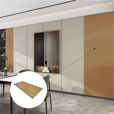 फैक्टरी आपूर्ति 170x15 मिमी आकार आंतरिक डब्ल्यूपीसी दीवार पैनल